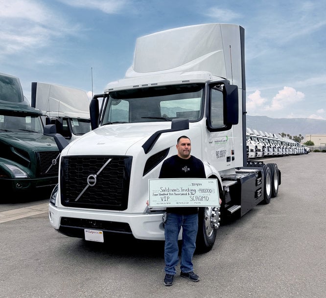 Saldivar's Trucking Becomes First U.S. Owner-Operator to Deploy Volvo VNR Electric Truck